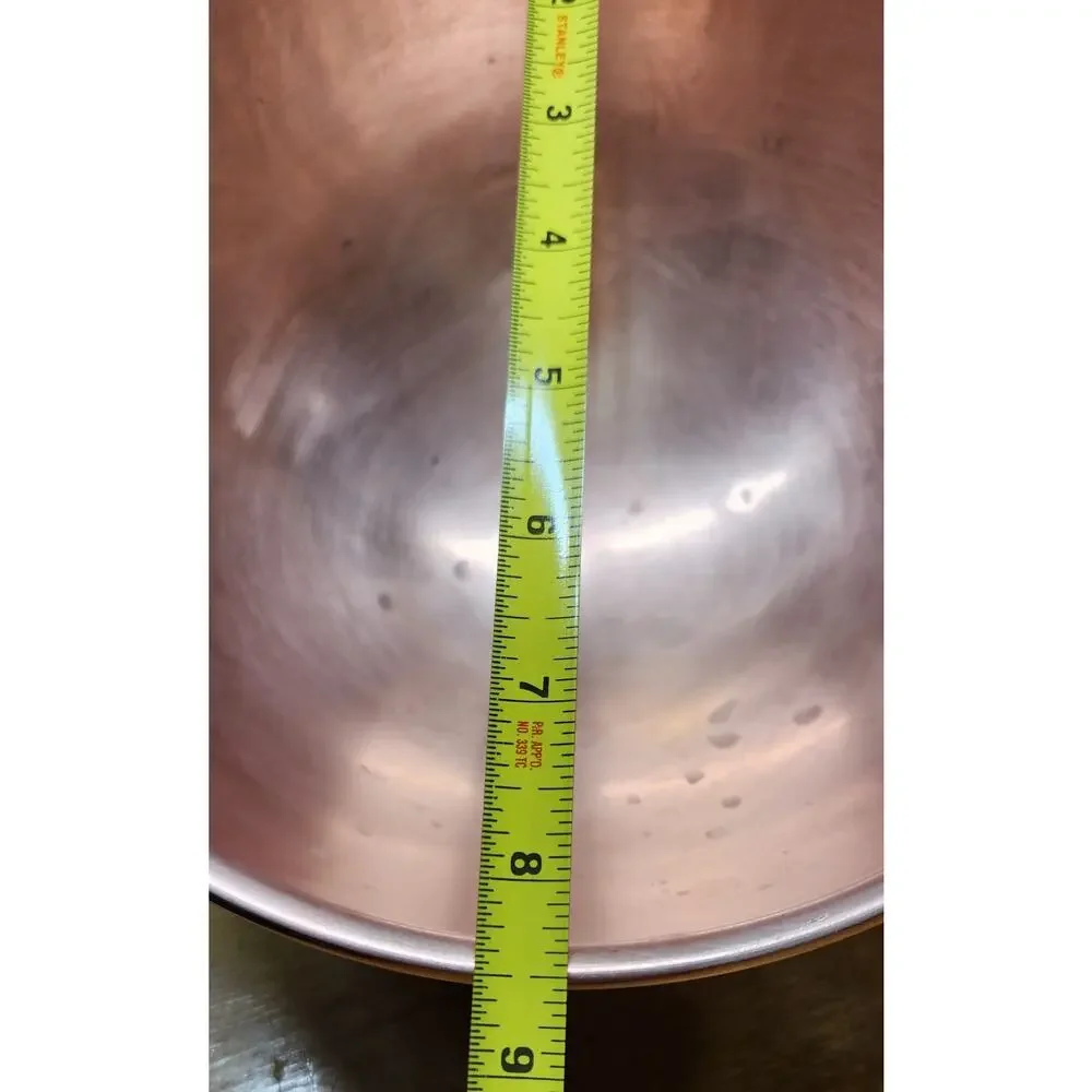 Vintage‎ Unbranded Copper Mixing Bowl 8.5